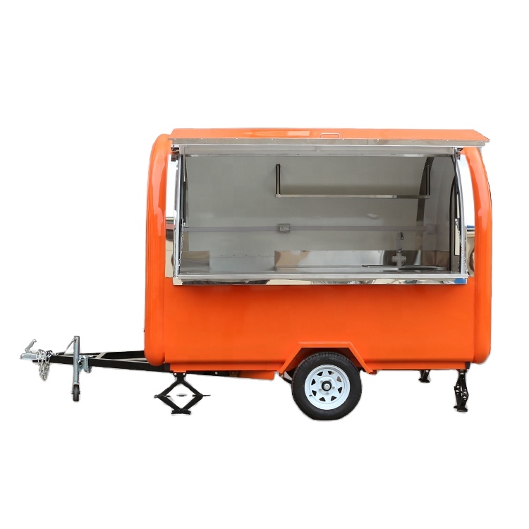 Mini 20-28 Multifunctional Popular Street Mobile Food Trailer Ice Cream Trailer